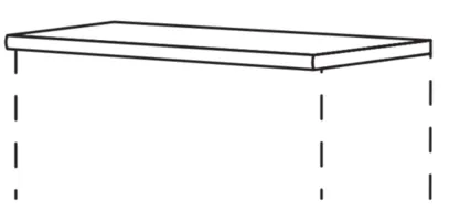 Kuechenhus24 Abdeckboden, 16 mm stark, für Side- oder Highboard ADB1659 0
