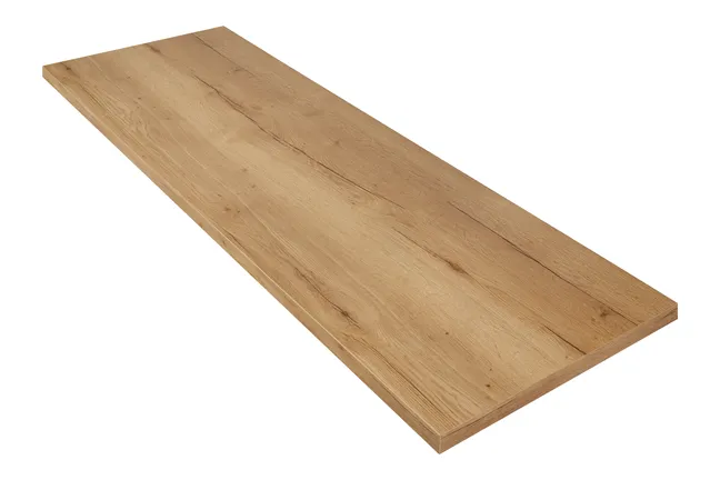 Arbeitsplatte APD mit Dekorkante, 70 cm tief APD70-240-E | Kunststoff matt, D-Kante | Eiche Sierra Nachbildung | Nobilia elements